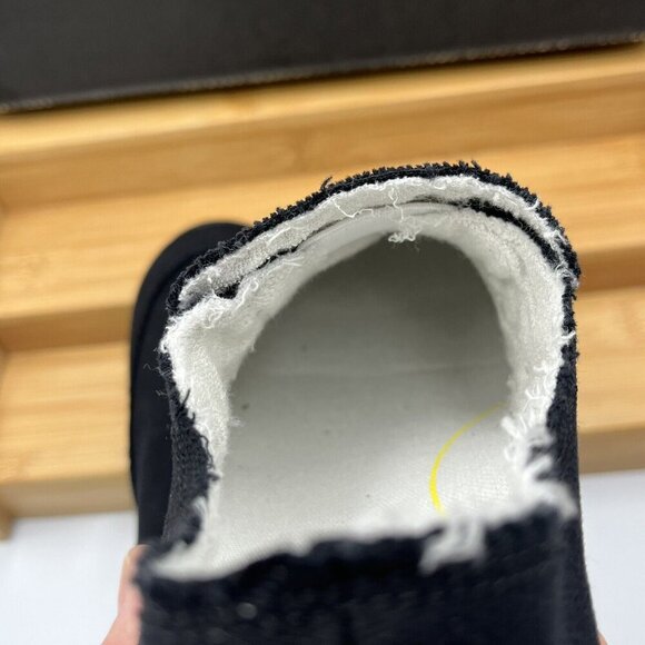 VIONIC Woman's Beach Slip On/In Black Denim Size 7 WIDE/Frayed Edge/Casual - Picture 10 of 13